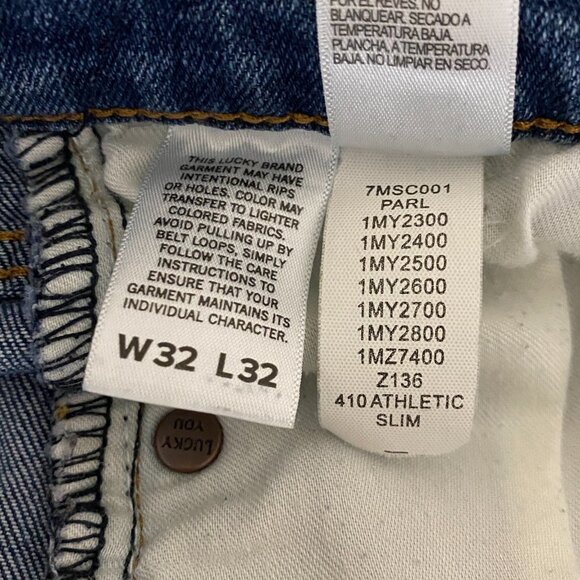 Lucky Jeans Mens 410 Athletic Slim Jeans Work Job Office Outdoors 32 / 32 * - Picture 11 of 13